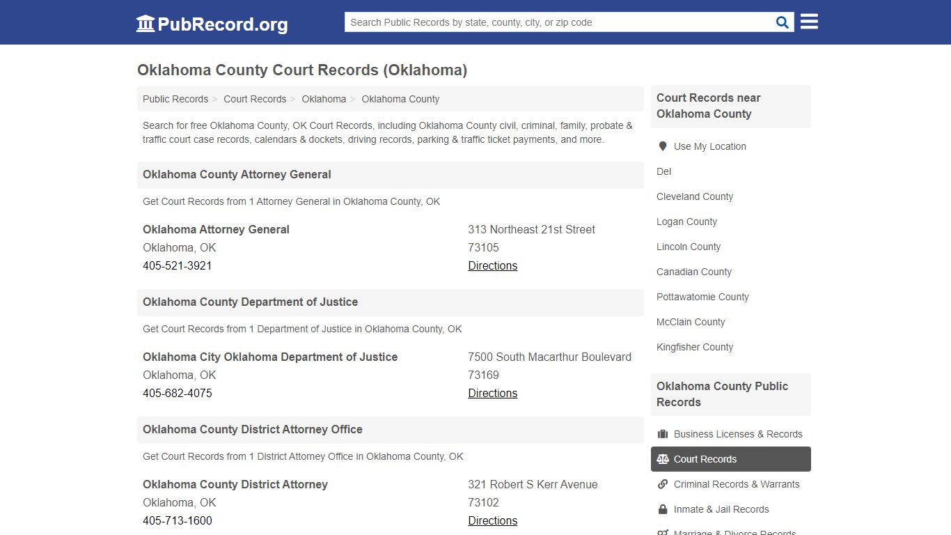 Free Oklahoma County Court Records (Oklahoma Court Records)